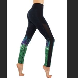 Yoga pants workout leggings with mesh cutoutLY6220